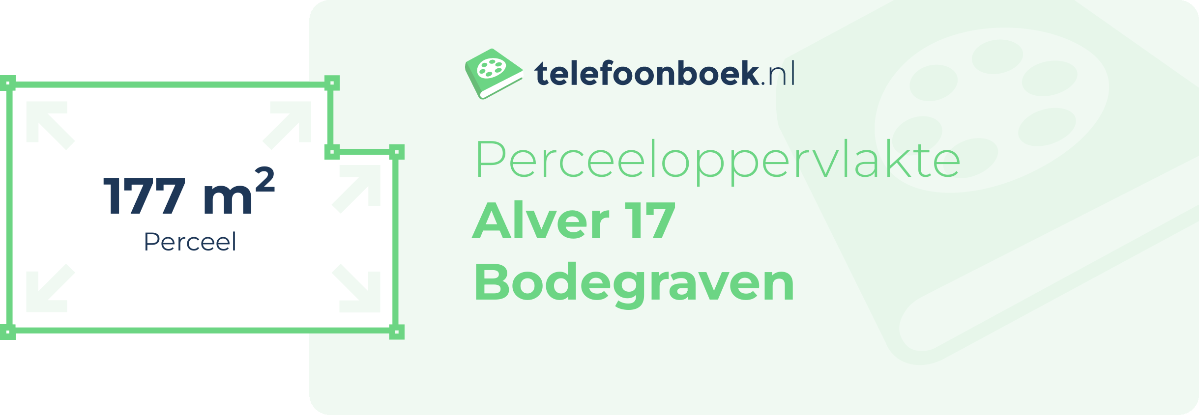 Perceeloppervlakte Alver 17 Bodegraven