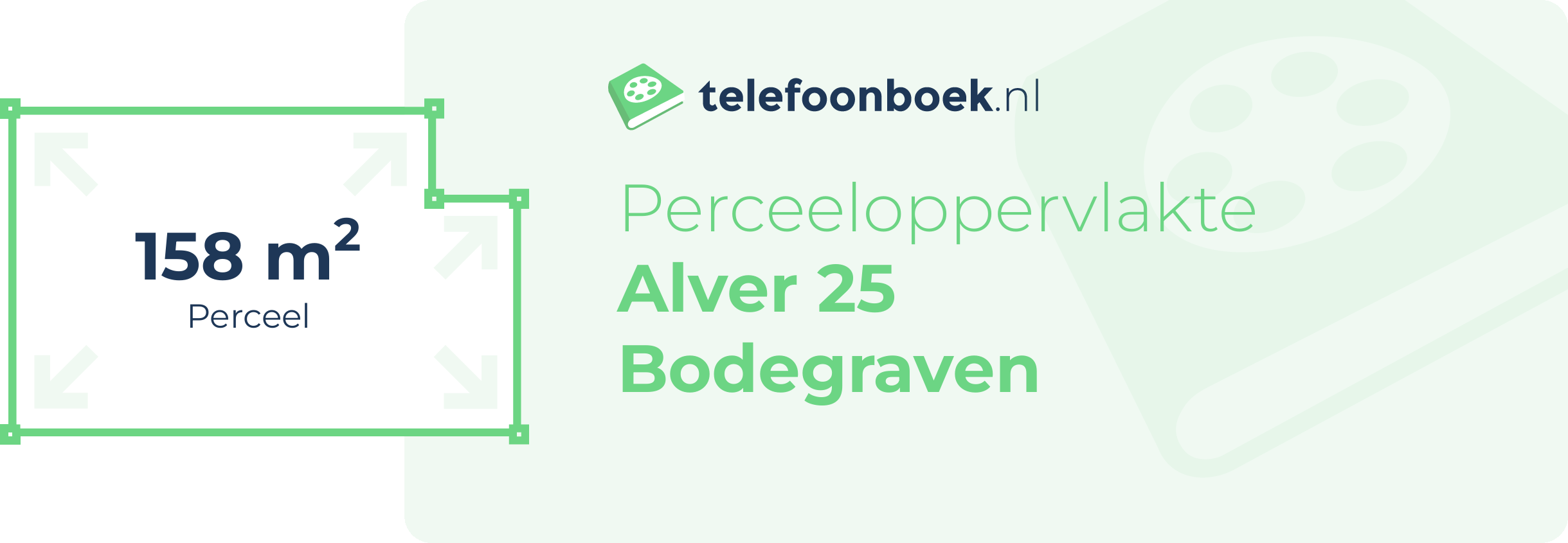 Perceeloppervlakte Alver 25 Bodegraven