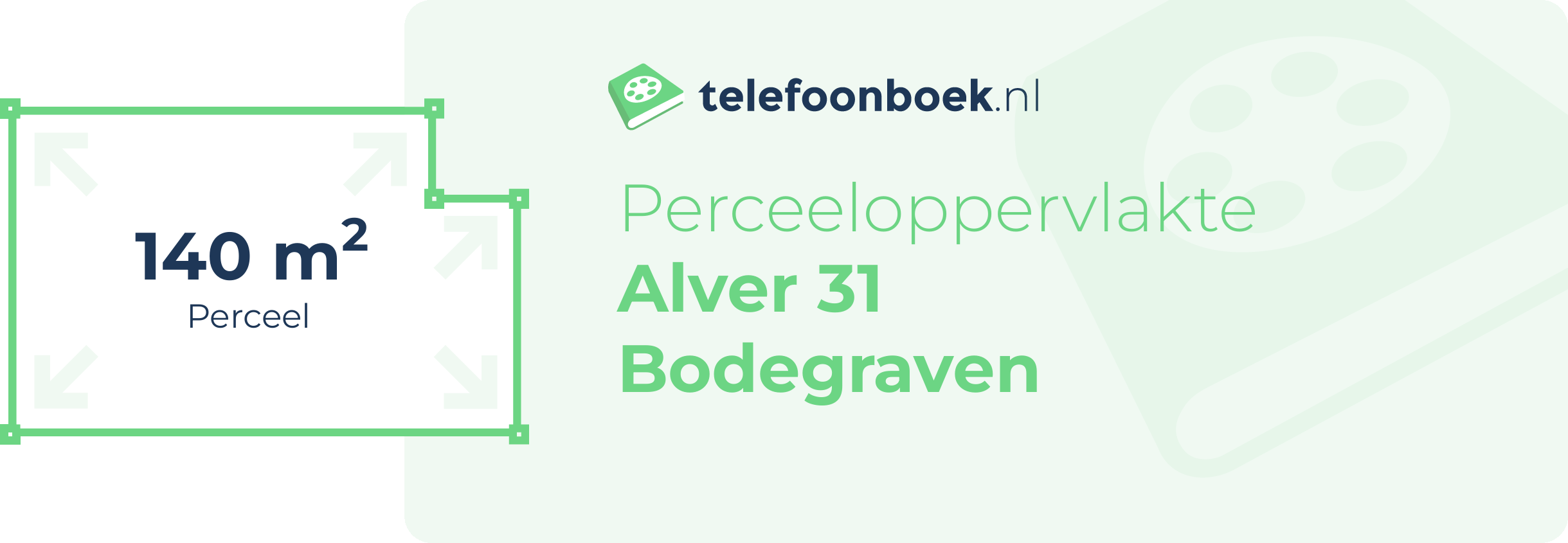 Perceeloppervlakte Alver 31 Bodegraven