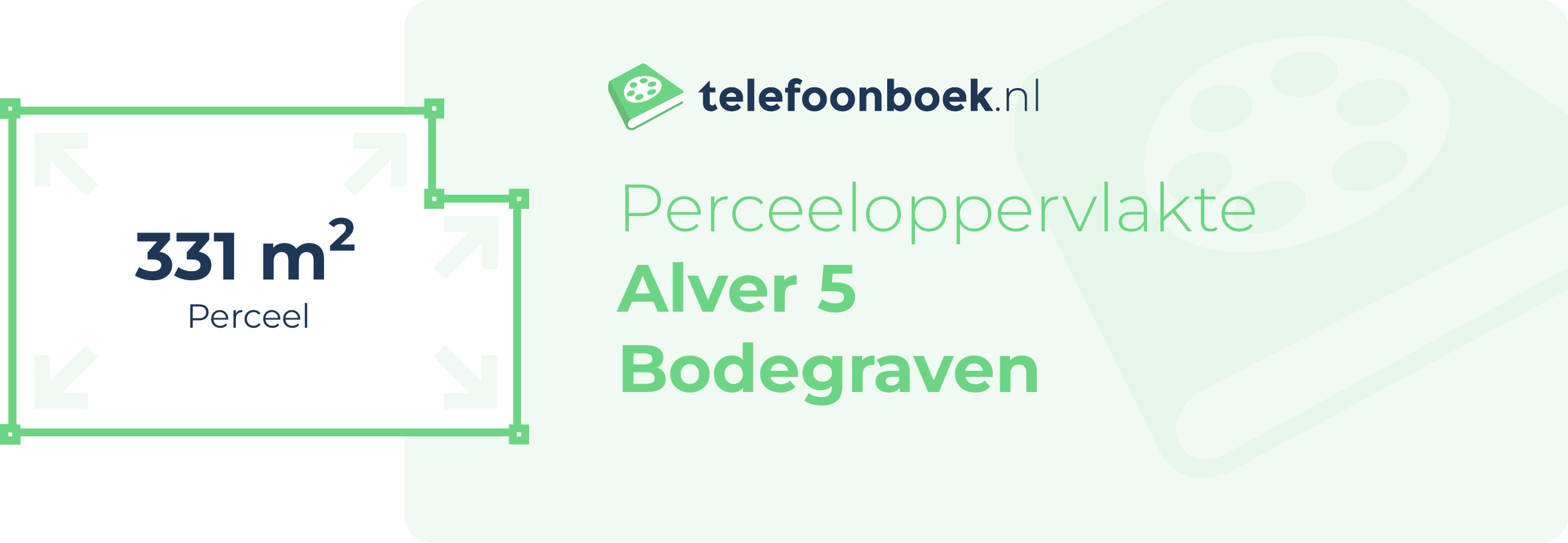 Perceeloppervlakte Alver 5 Bodegraven