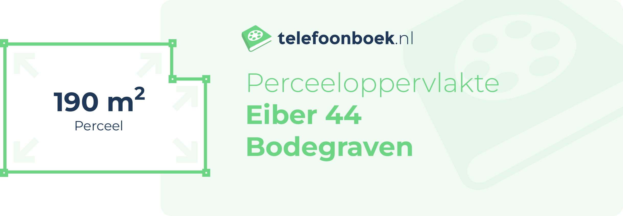 Perceeloppervlakte Eiber 44 Bodegraven