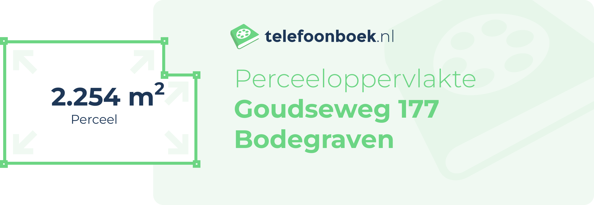 Perceeloppervlakte Goudseweg 177 Bodegraven