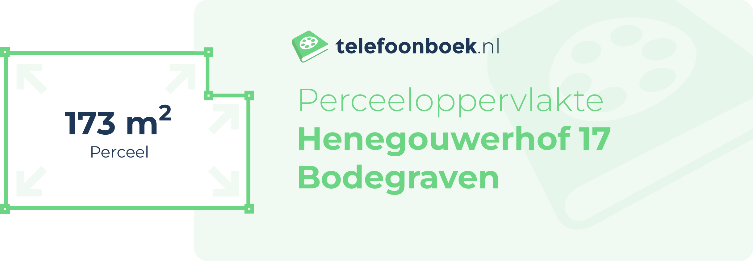 Perceeloppervlakte Henegouwerhof 17 Bodegraven