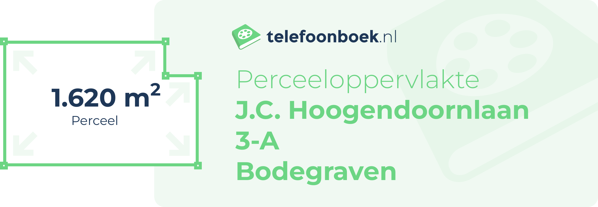 Perceeloppervlakte J.C. Hoogendoornlaan 3-A Bodegraven