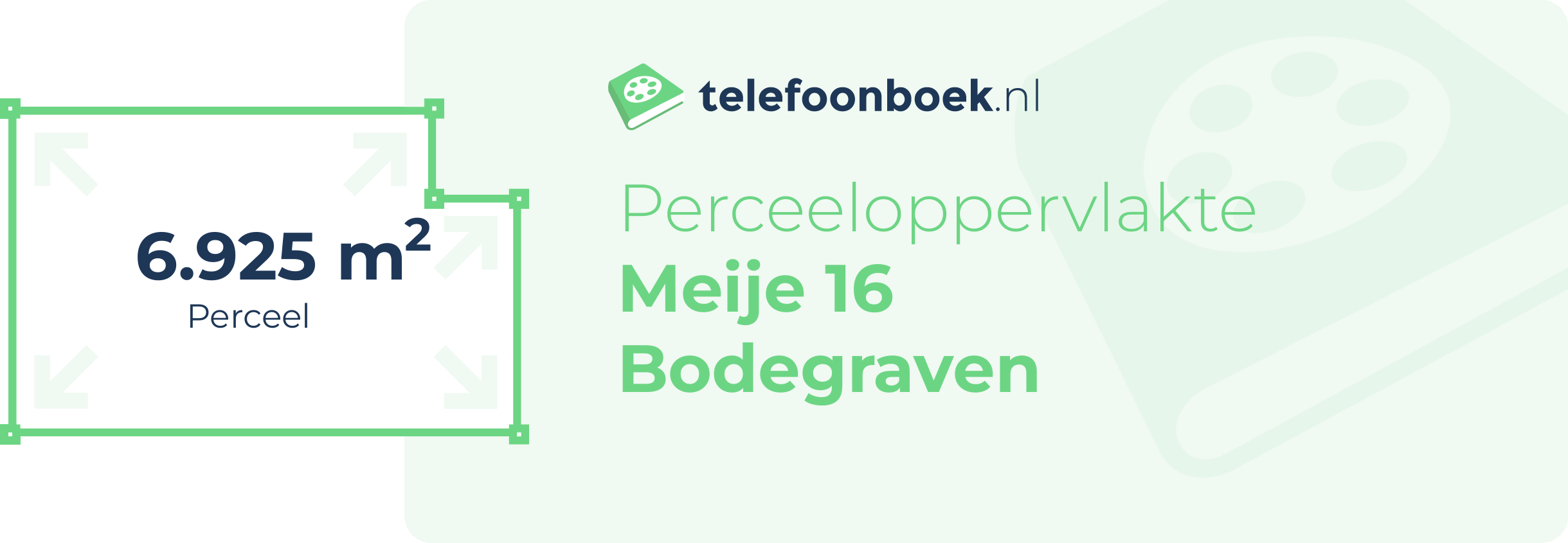 Perceeloppervlakte Meije 16 Bodegraven