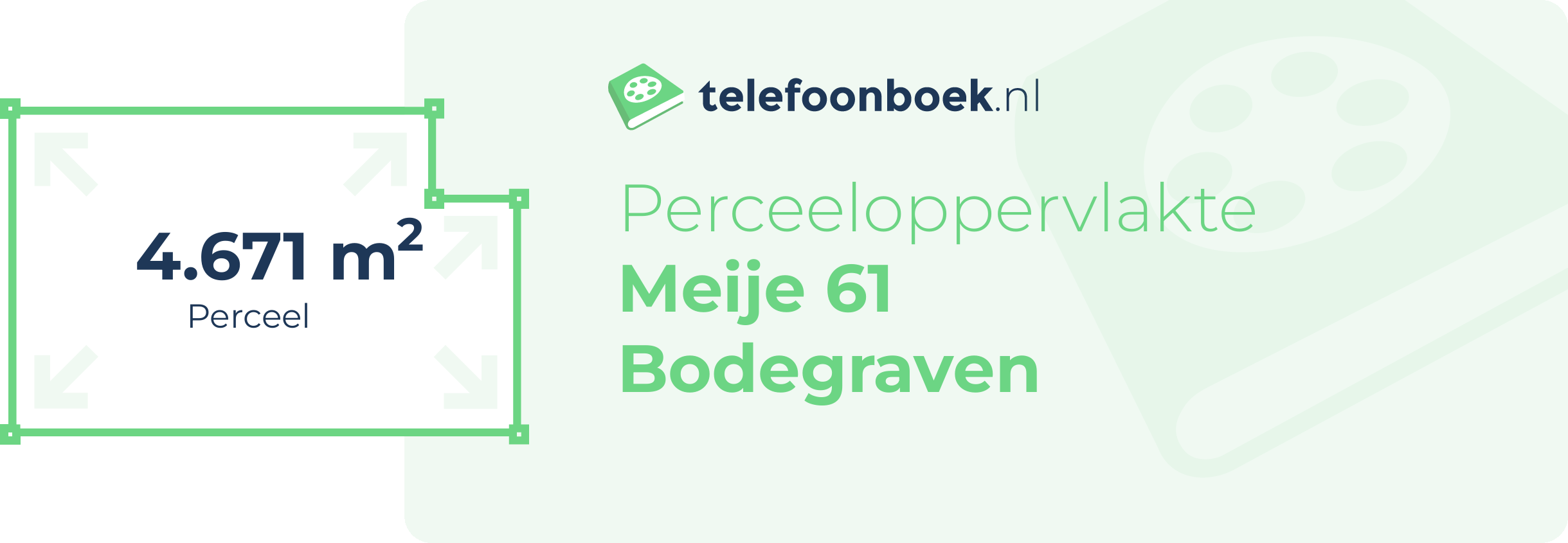 Perceeloppervlakte Meije 61 Bodegraven