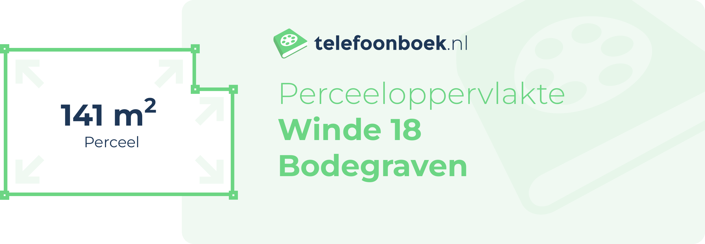 Perceeloppervlakte Winde 18 Bodegraven