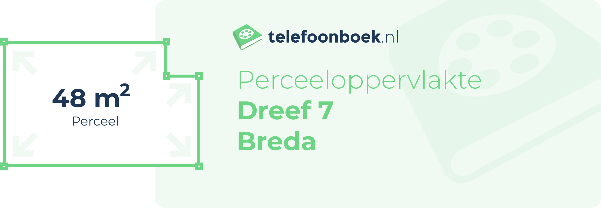 Perceeloppervlakte Dreef 7 Breda