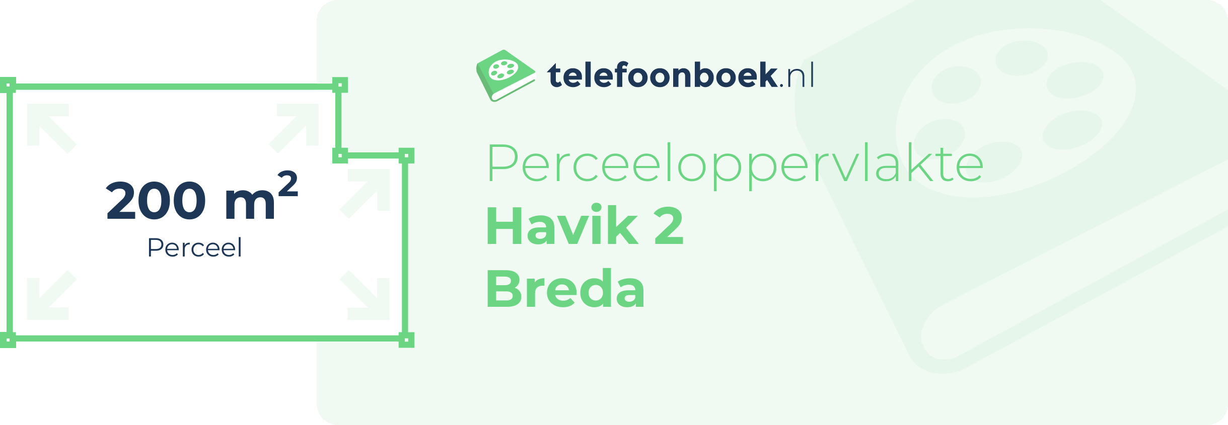 Perceeloppervlakte Havik 2 Breda