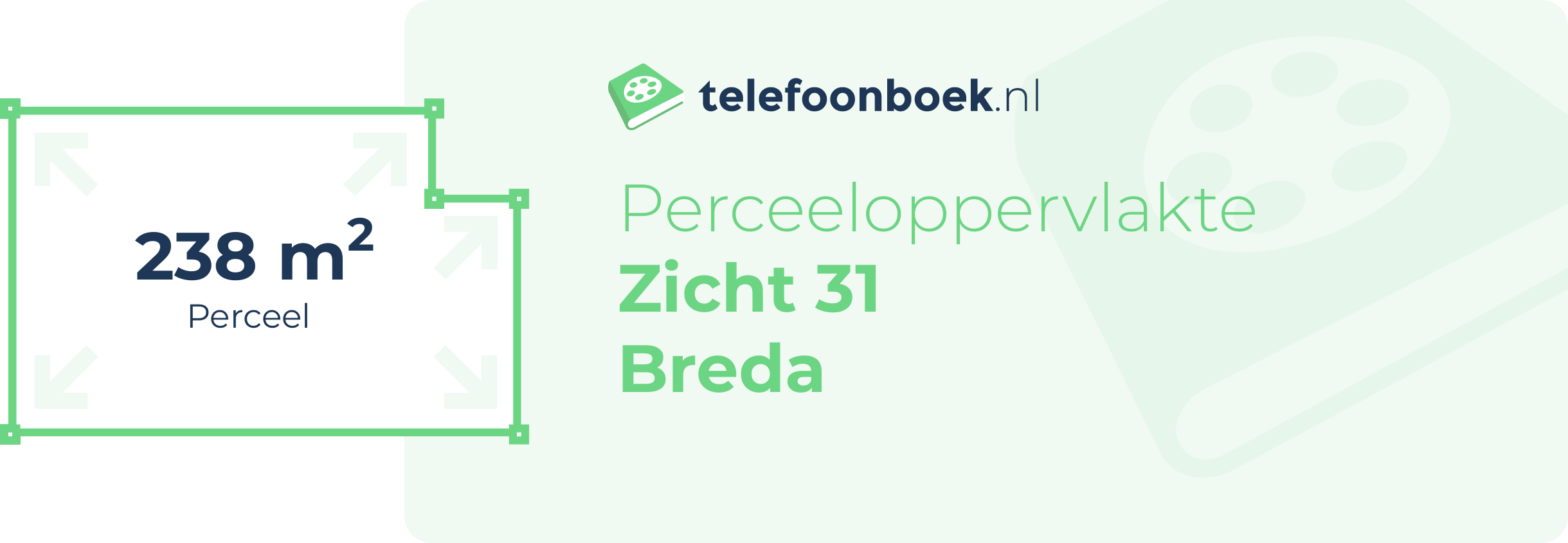 Perceeloppervlakte Zicht 31 Breda