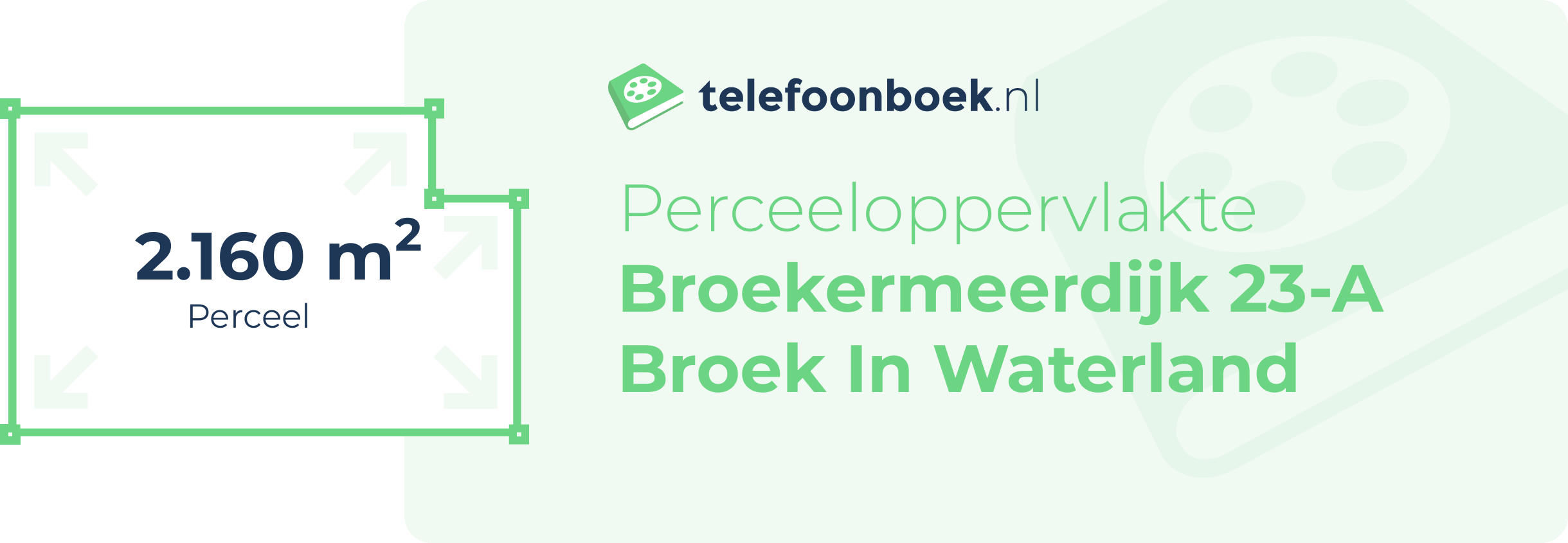 Perceeloppervlakte Broekermeerdijk 23-A Broek In Waterland