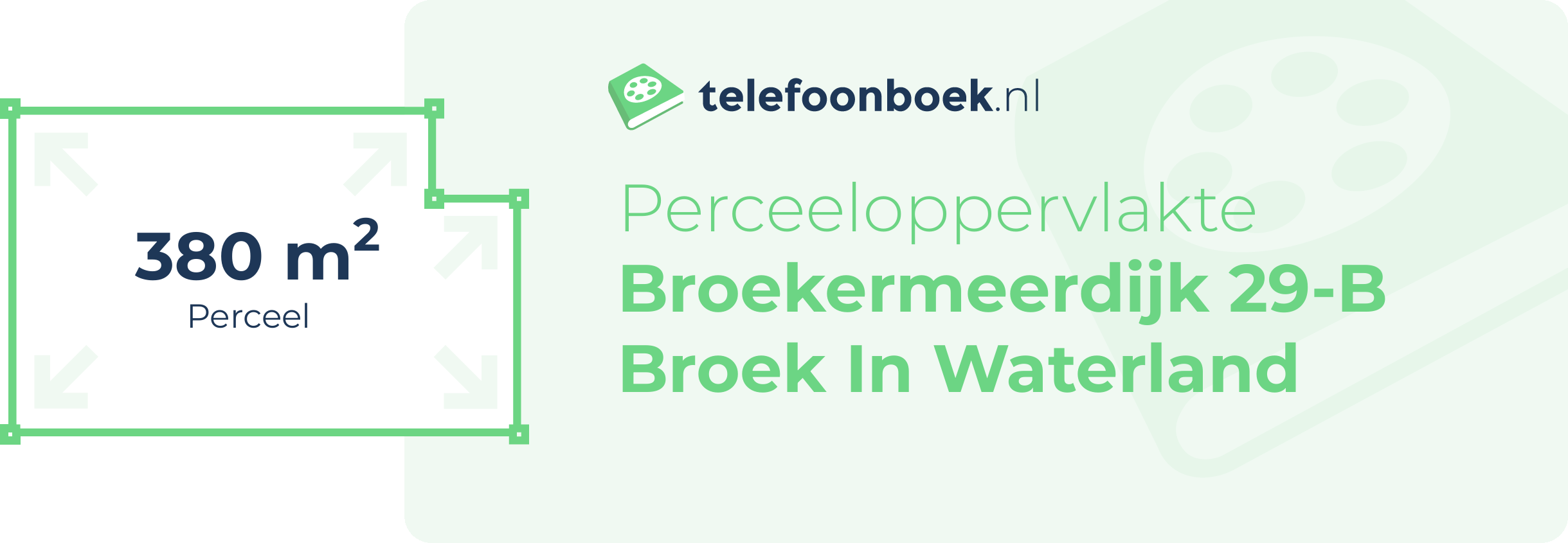 Perceeloppervlakte Broekermeerdijk 29-B Broek In Waterland