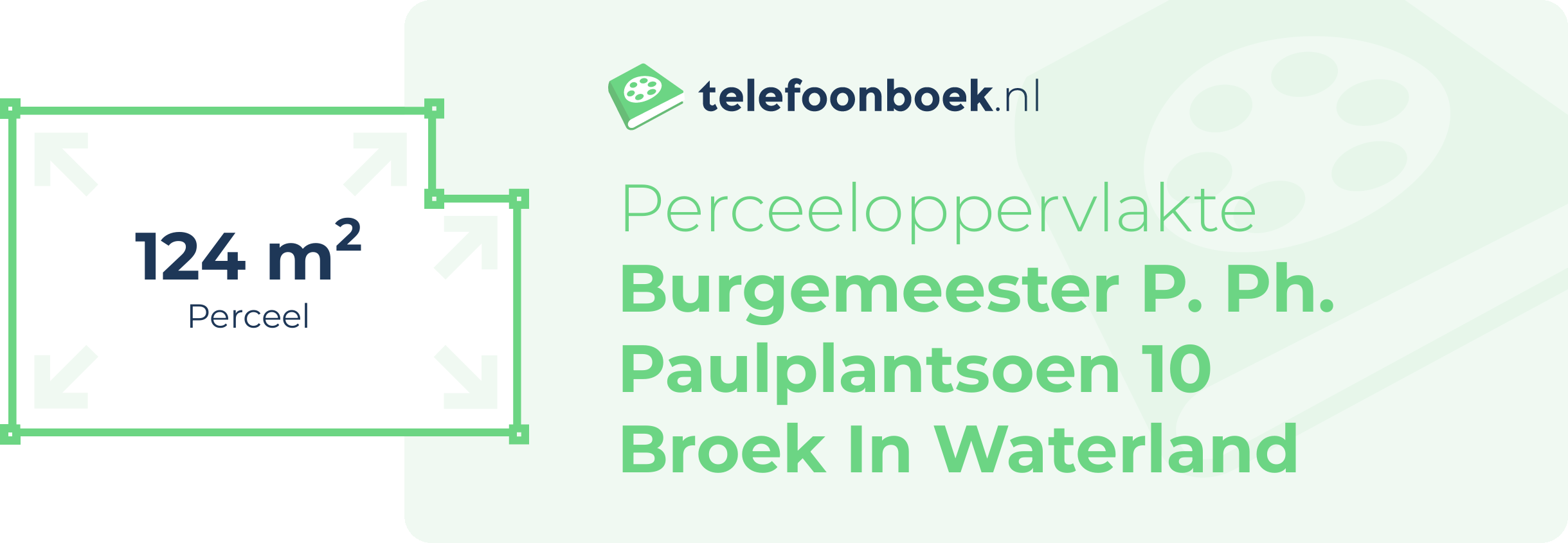 Perceeloppervlakte Burgemeester P. Ph. Paulplantsoen 10 Broek In Waterland