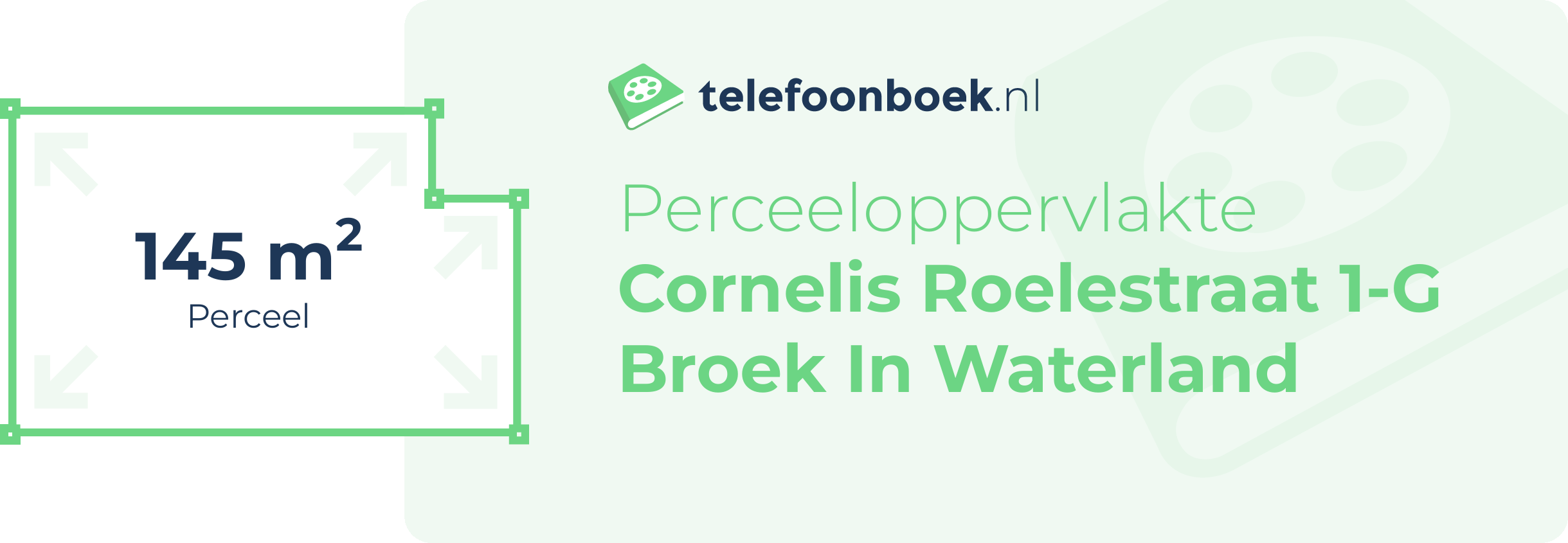 Perceeloppervlakte Cornelis Roelestraat 1-G Broek In Waterland