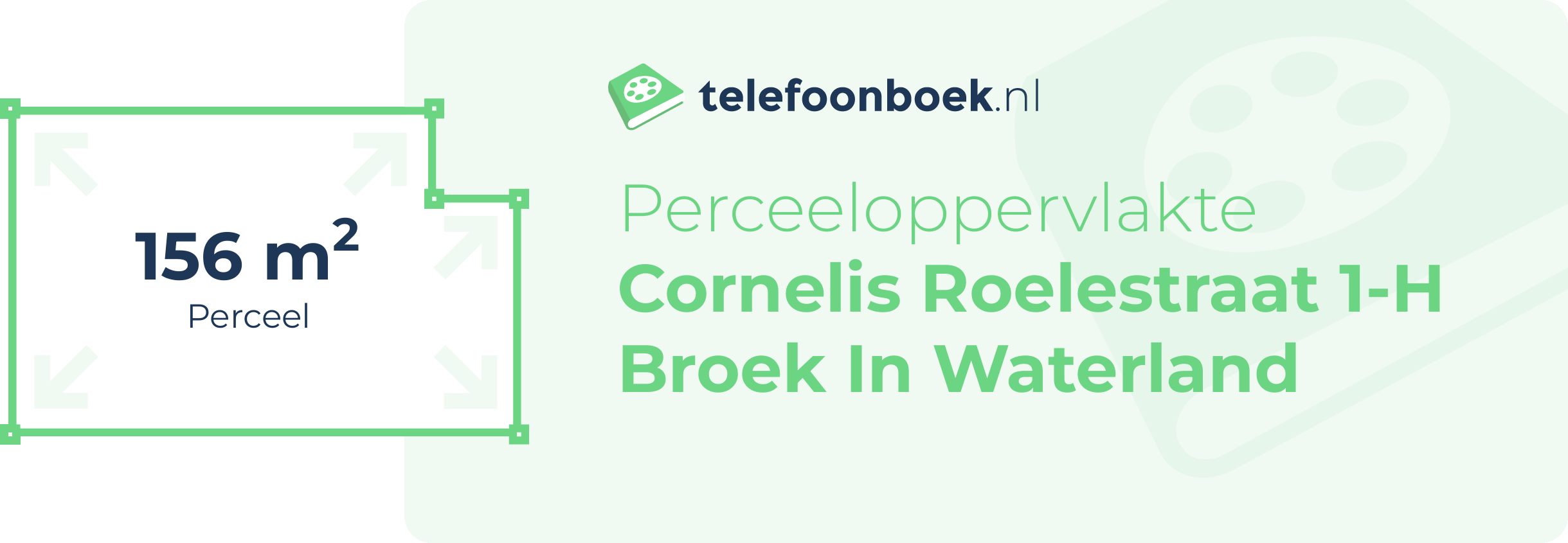 Perceeloppervlakte Cornelis Roelestraat 1-H Broek In Waterland