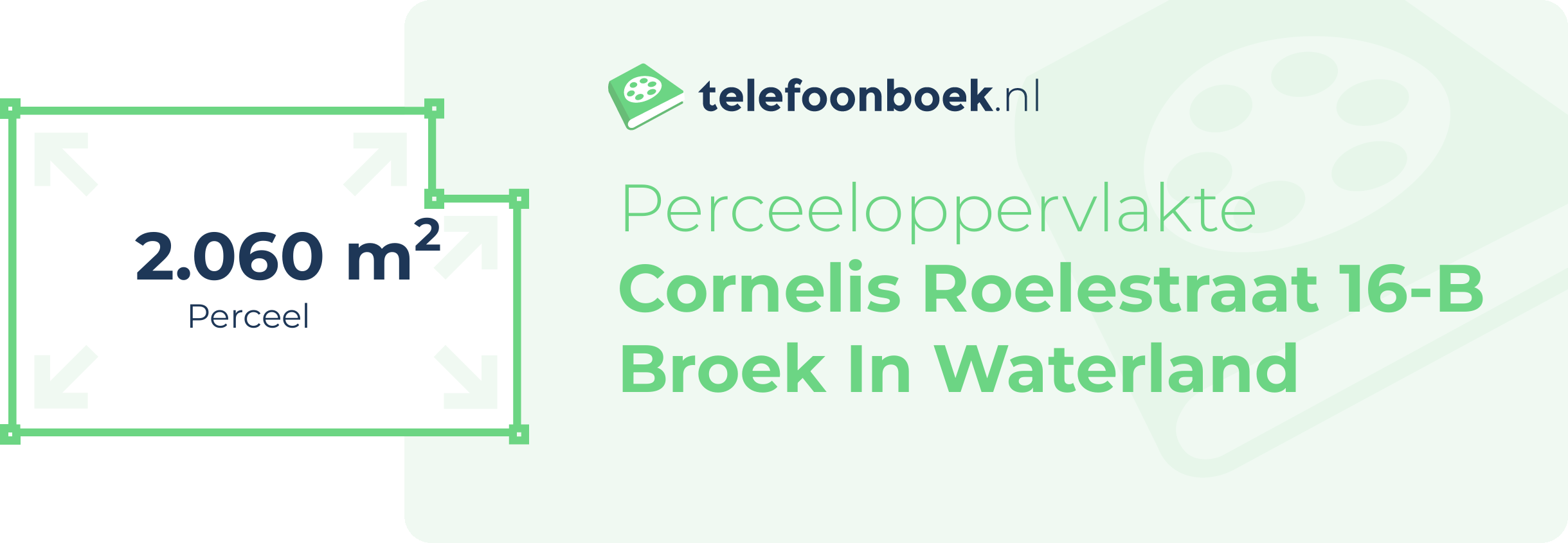 Perceeloppervlakte Cornelis Roelestraat 16-B Broek In Waterland