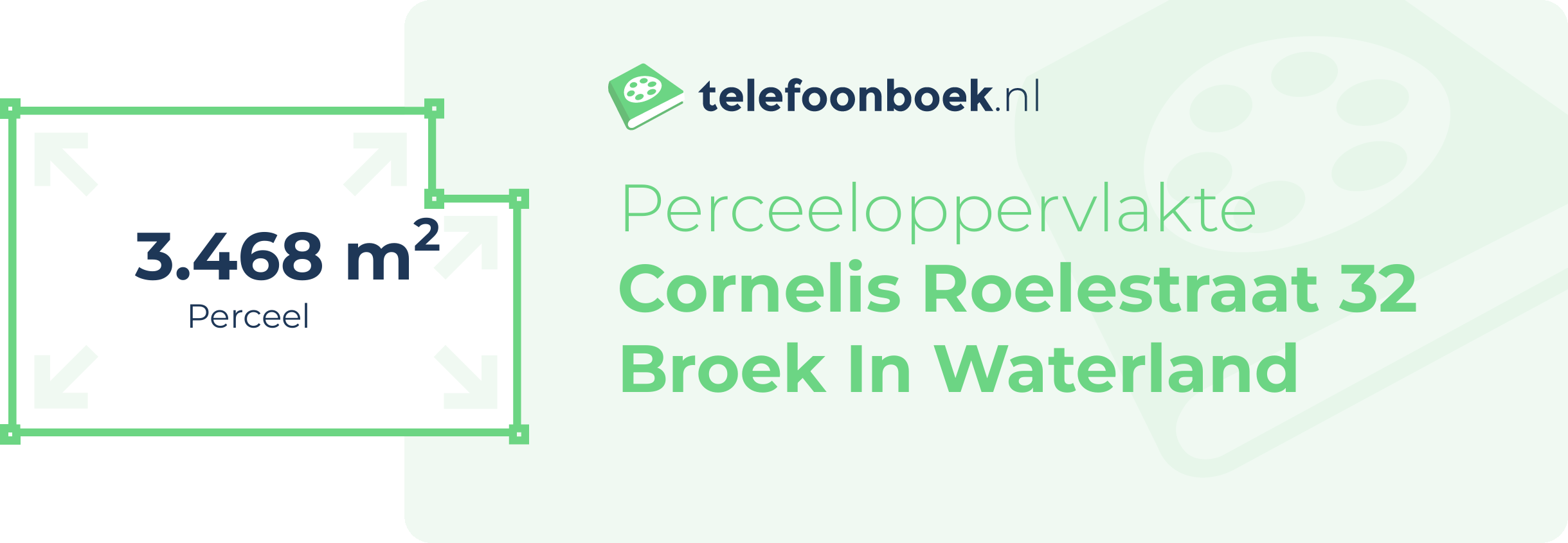 Perceeloppervlakte Cornelis Roelestraat 32 Broek In Waterland