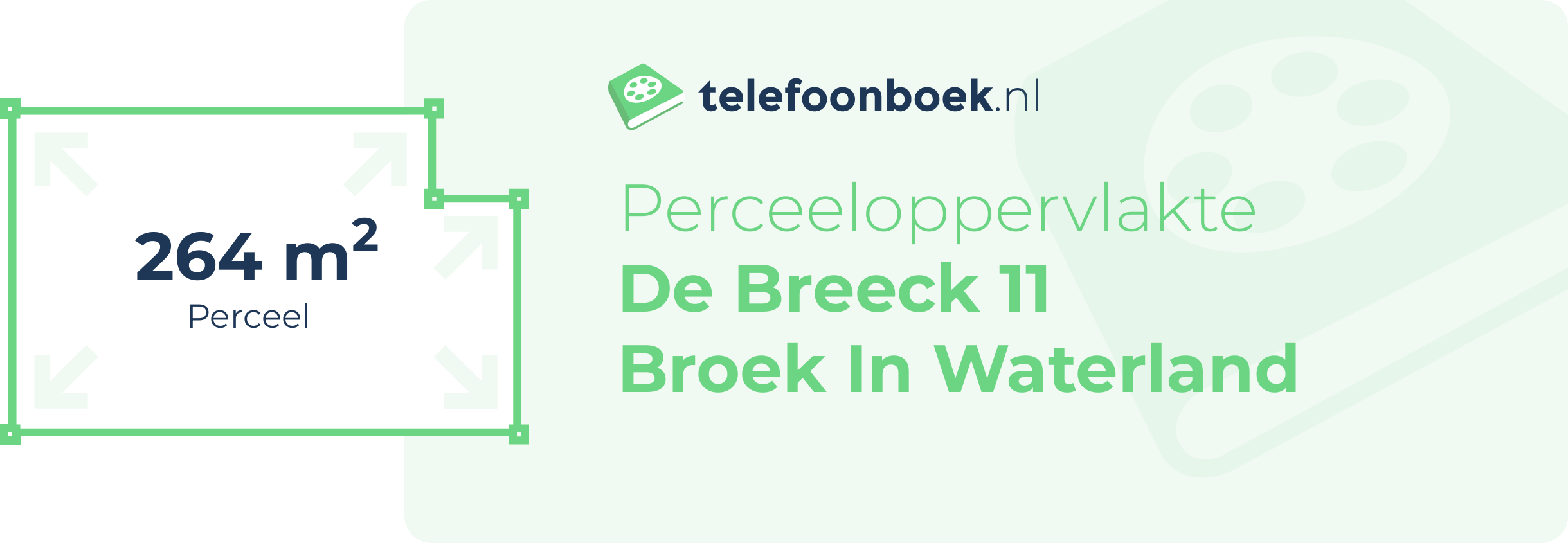 Perceeloppervlakte De Breeck 11 Broek In Waterland