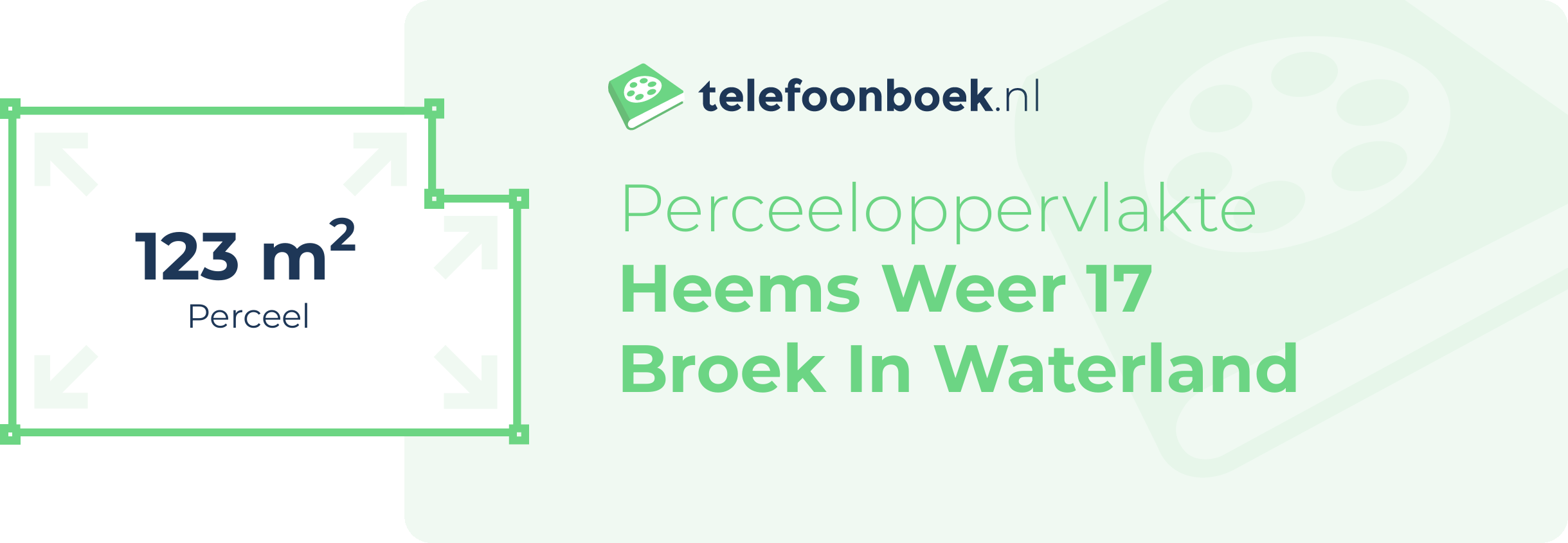 Perceeloppervlakte Heems Weer 17 Broek In Waterland