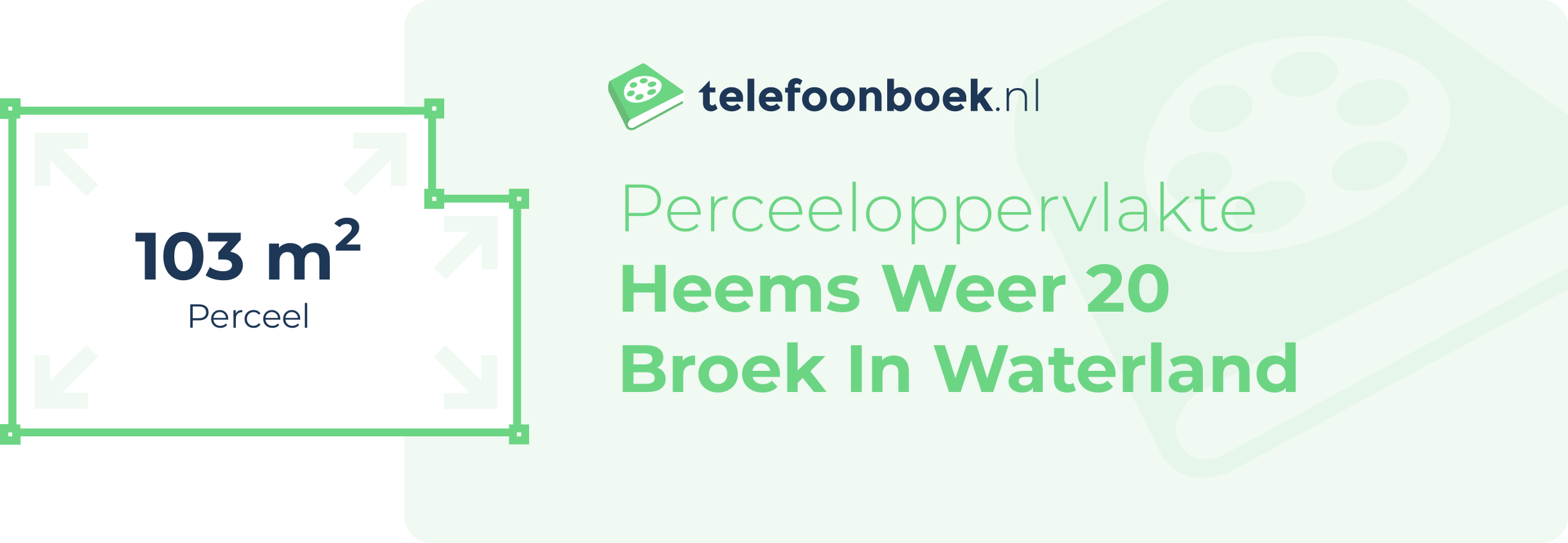 Perceeloppervlakte Heems Weer 20 Broek In Waterland