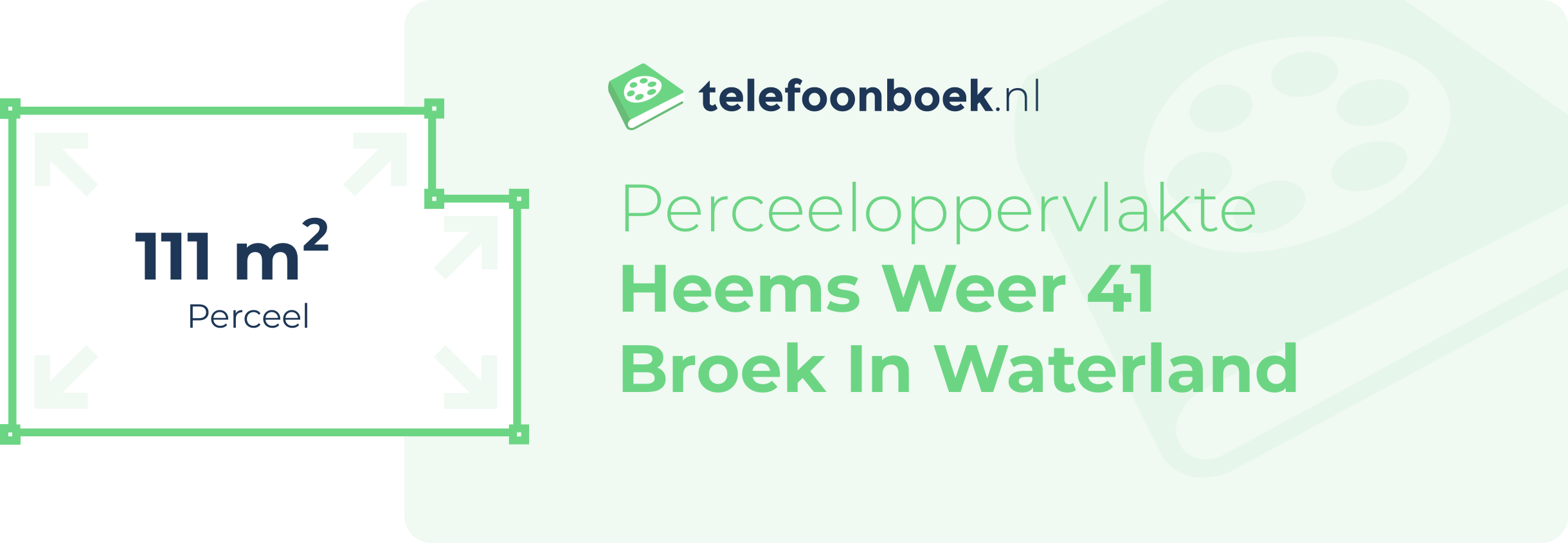 Perceeloppervlakte Heems Weer 41 Broek In Waterland