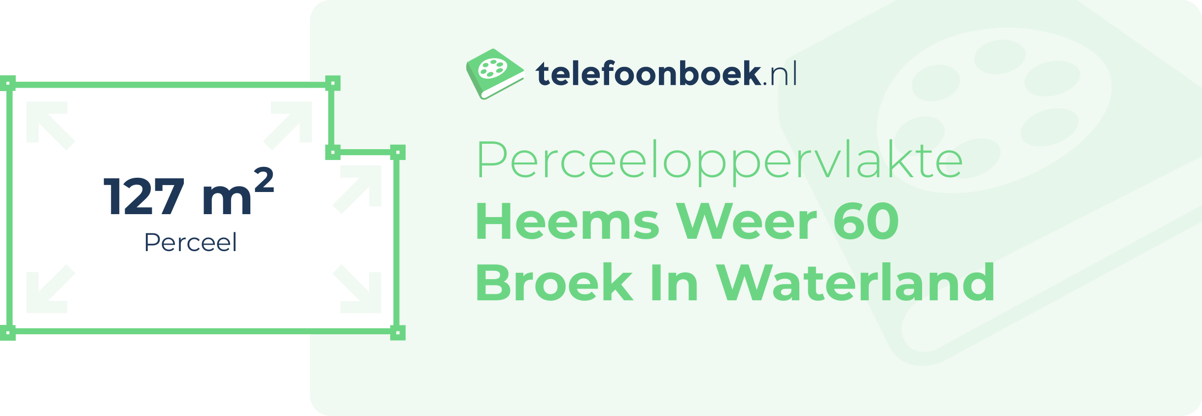 Perceeloppervlakte Heems Weer 60 Broek In Waterland