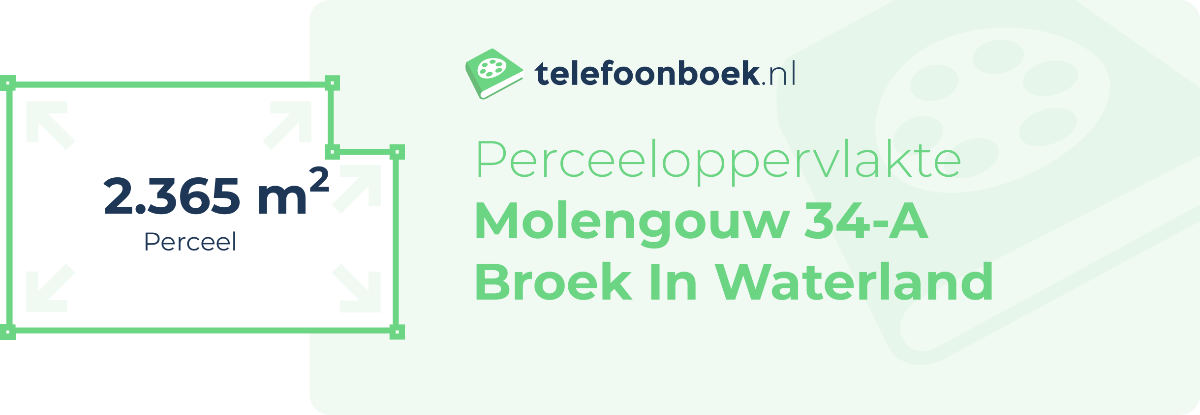 Perceeloppervlakte Molengouw 34-A Broek In Waterland