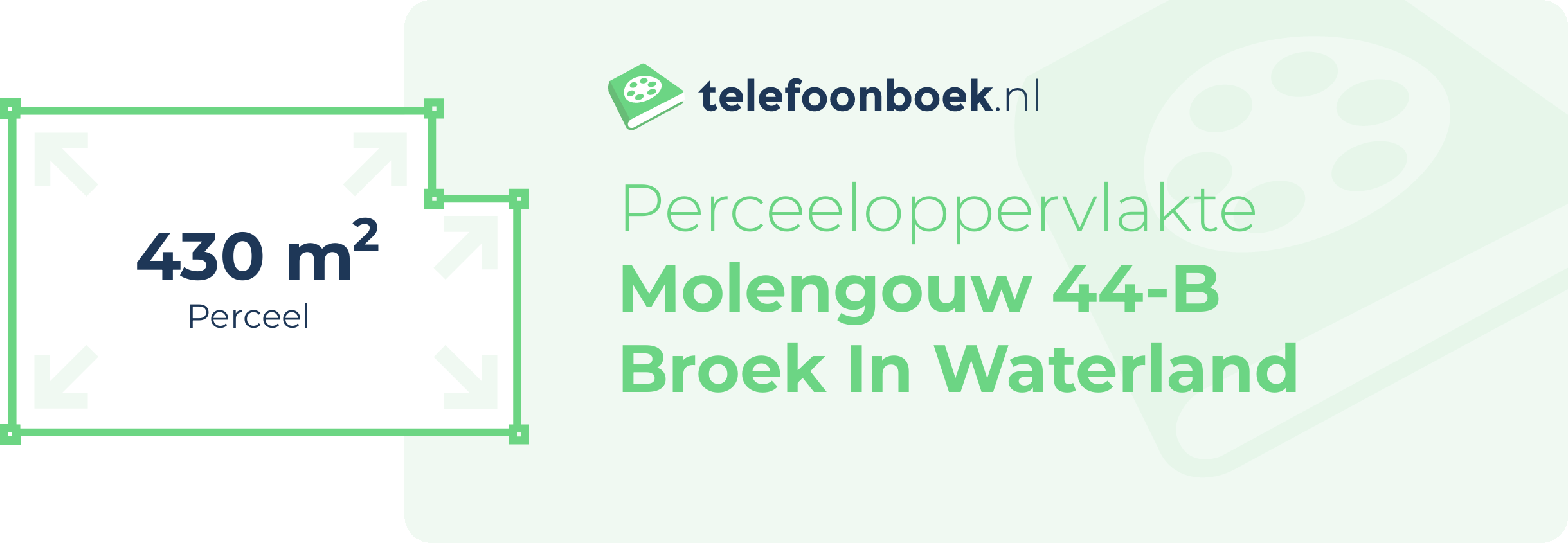 Perceeloppervlakte Molengouw 44-B Broek In Waterland