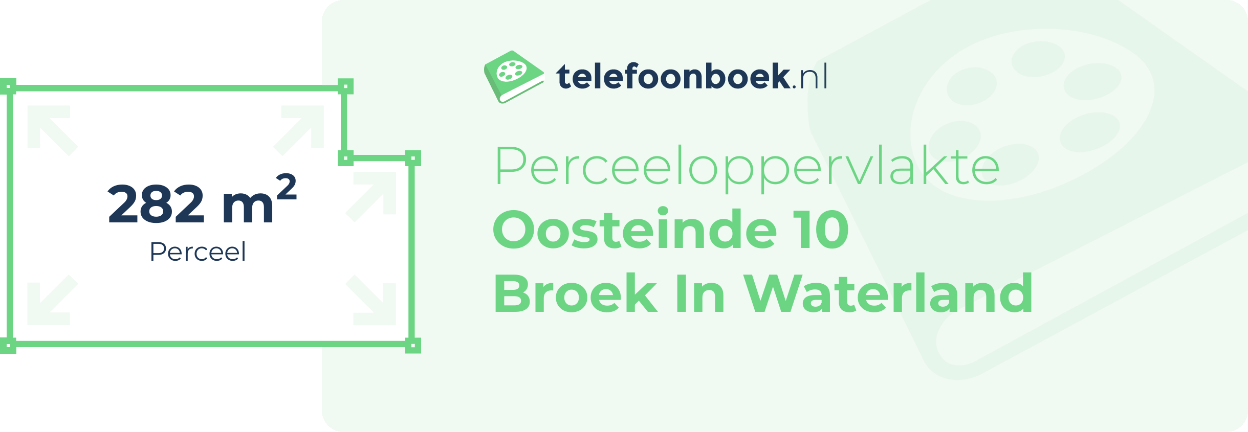 Perceeloppervlakte Oosteinde 10 Broek In Waterland