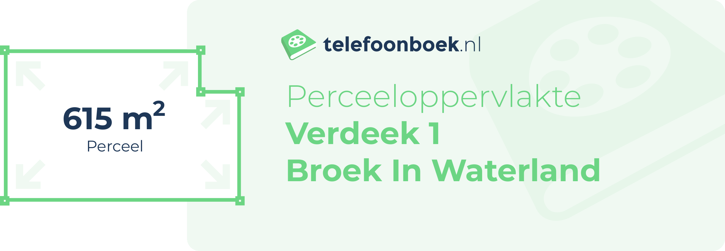 Perceeloppervlakte Verdeek 1 Broek In Waterland