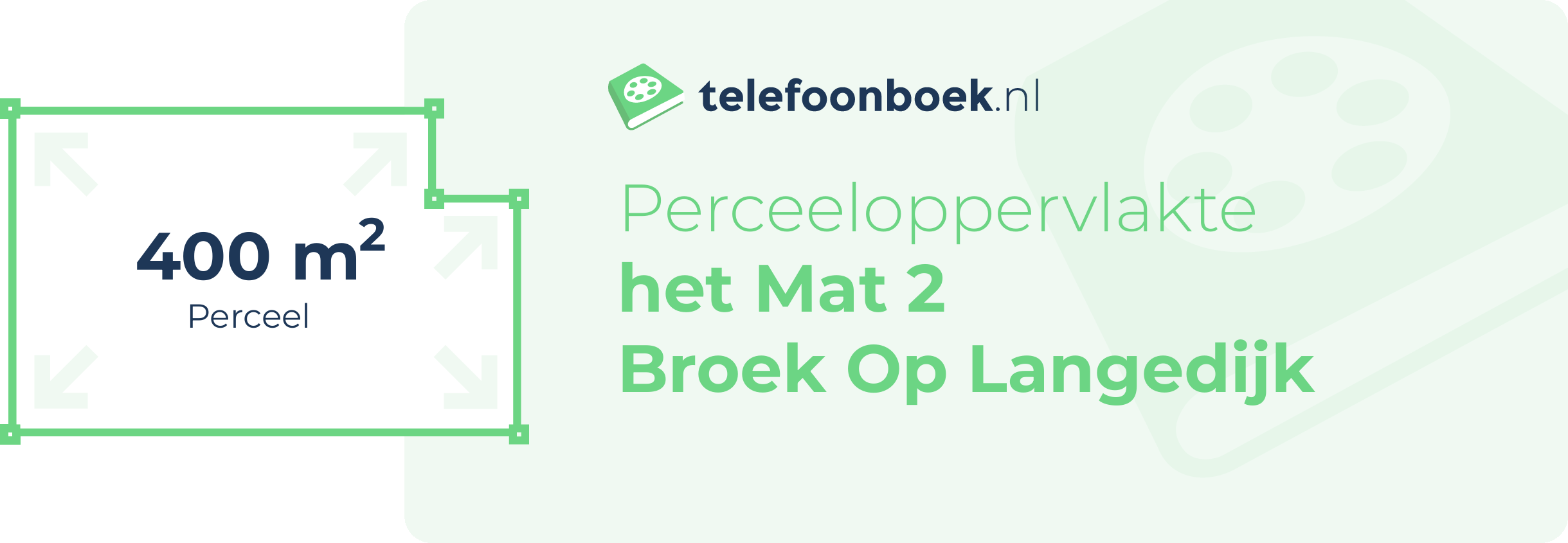 Perceeloppervlakte Het Mat 2 Broek Op Langedijk