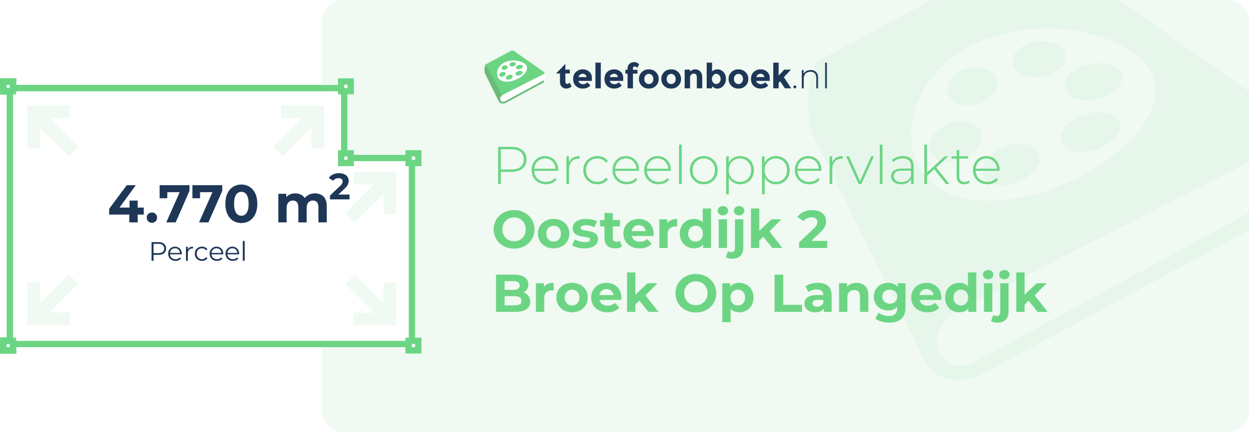 Perceeloppervlakte Oosterdijk 2 Broek Op Langedijk