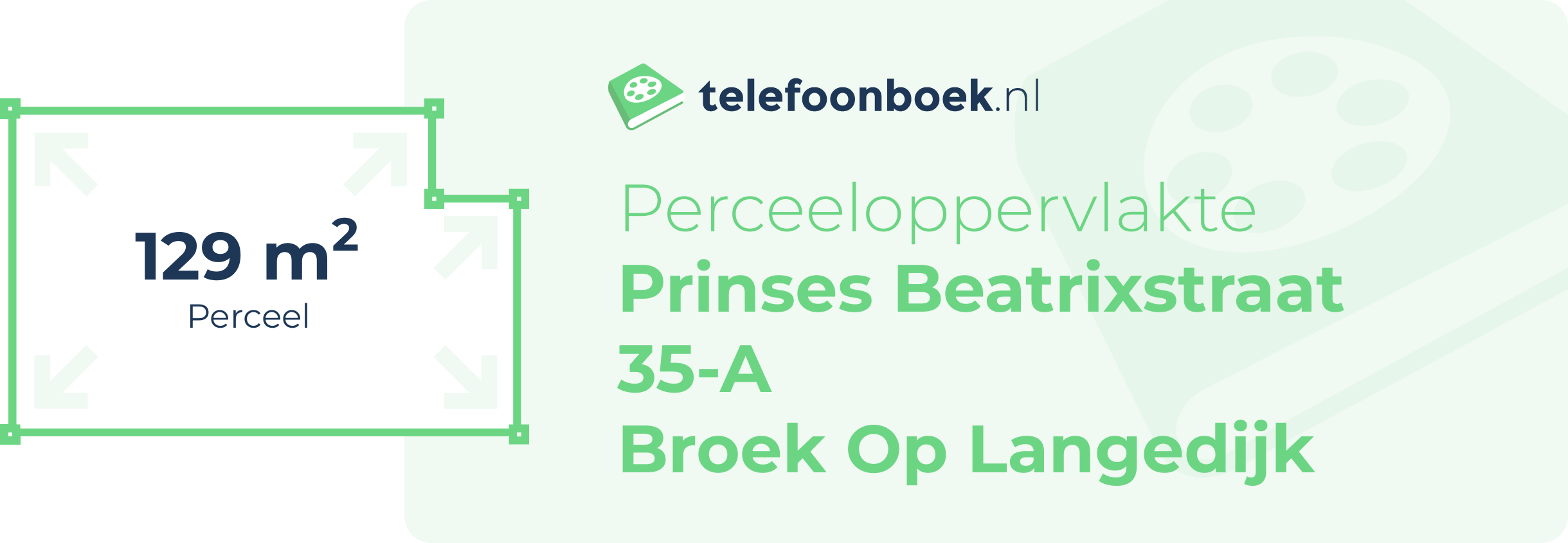 Perceeloppervlakte Prinses Beatrixstraat 35-A Broek Op Langedijk