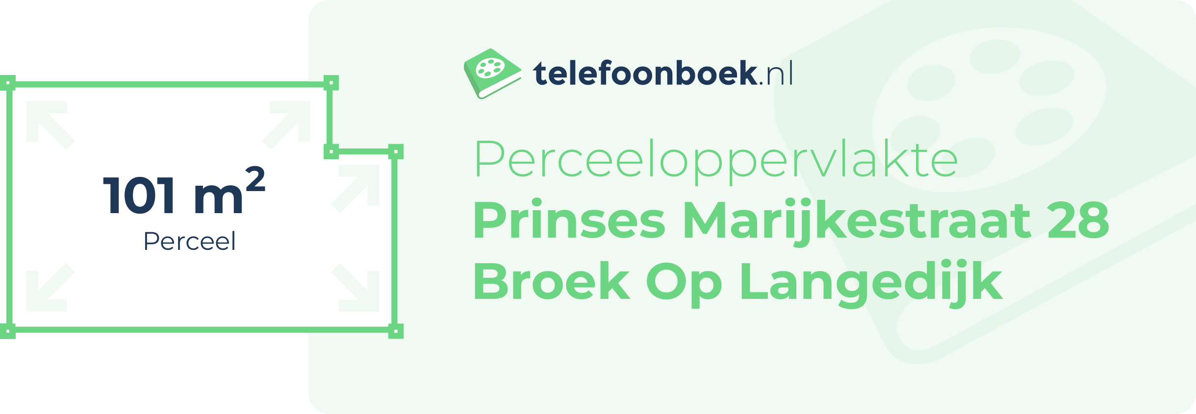 Perceeloppervlakte Prinses Marijkestraat 28 Broek Op Langedijk