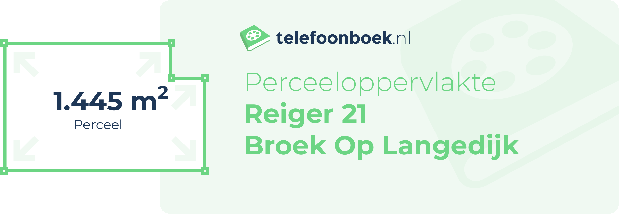 Perceeloppervlakte Reiger 21 Broek Op Langedijk