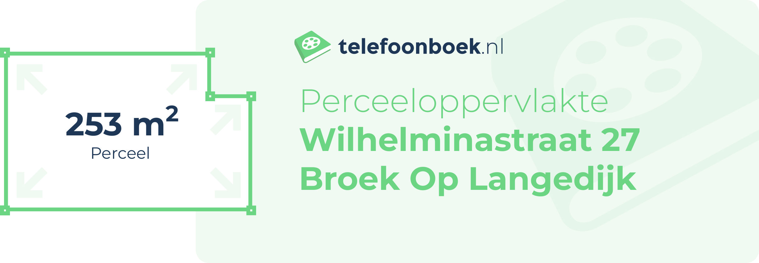 Perceeloppervlakte Wilhelminastraat 27 Broek Op Langedijk