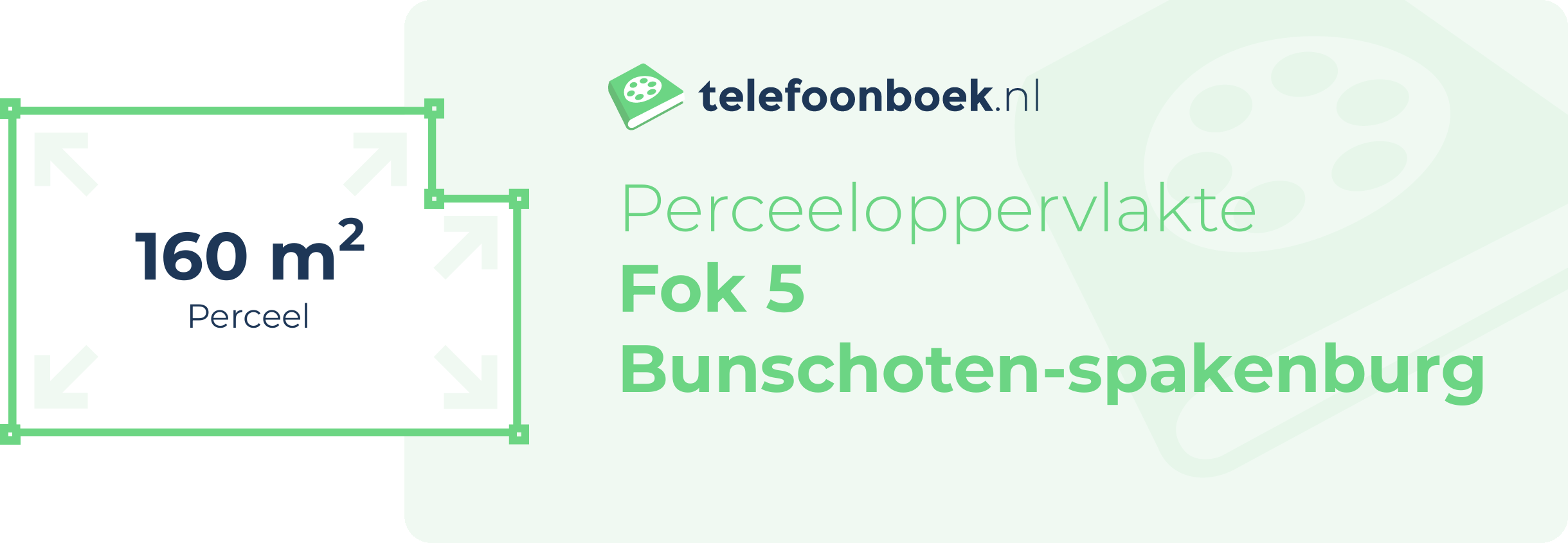 Perceeloppervlakte Fok 5 Bunschoten-Spakenburg