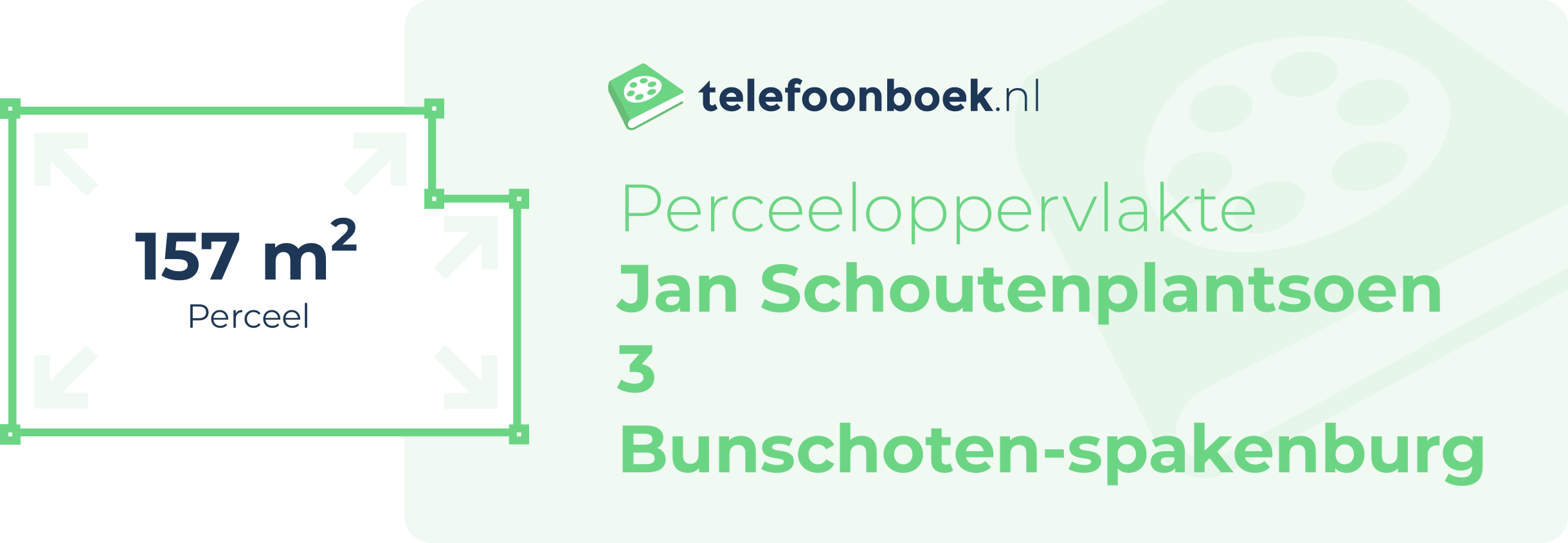 Perceeloppervlakte Jan Schoutenplantsoen 3 Bunschoten-Spakenburg