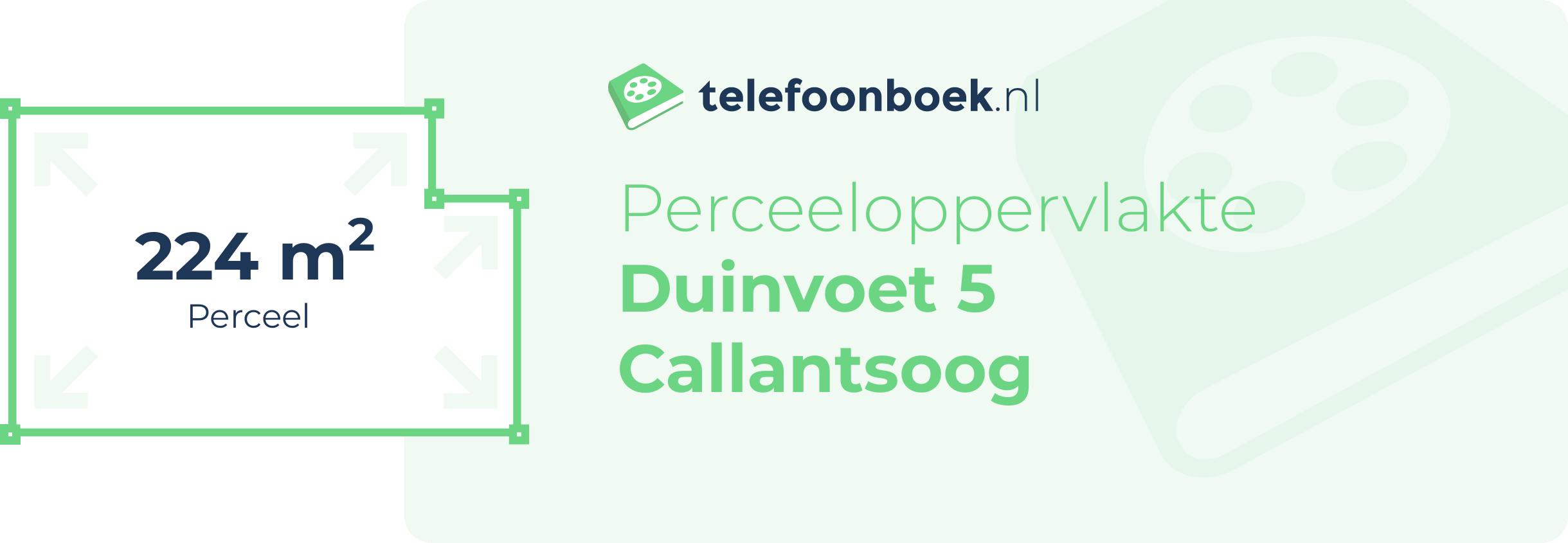 Perceeloppervlakte Duinvoet 5 Callantsoog