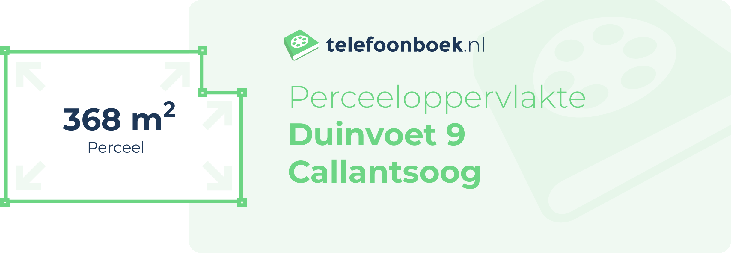 Perceeloppervlakte Duinvoet 9 Callantsoog