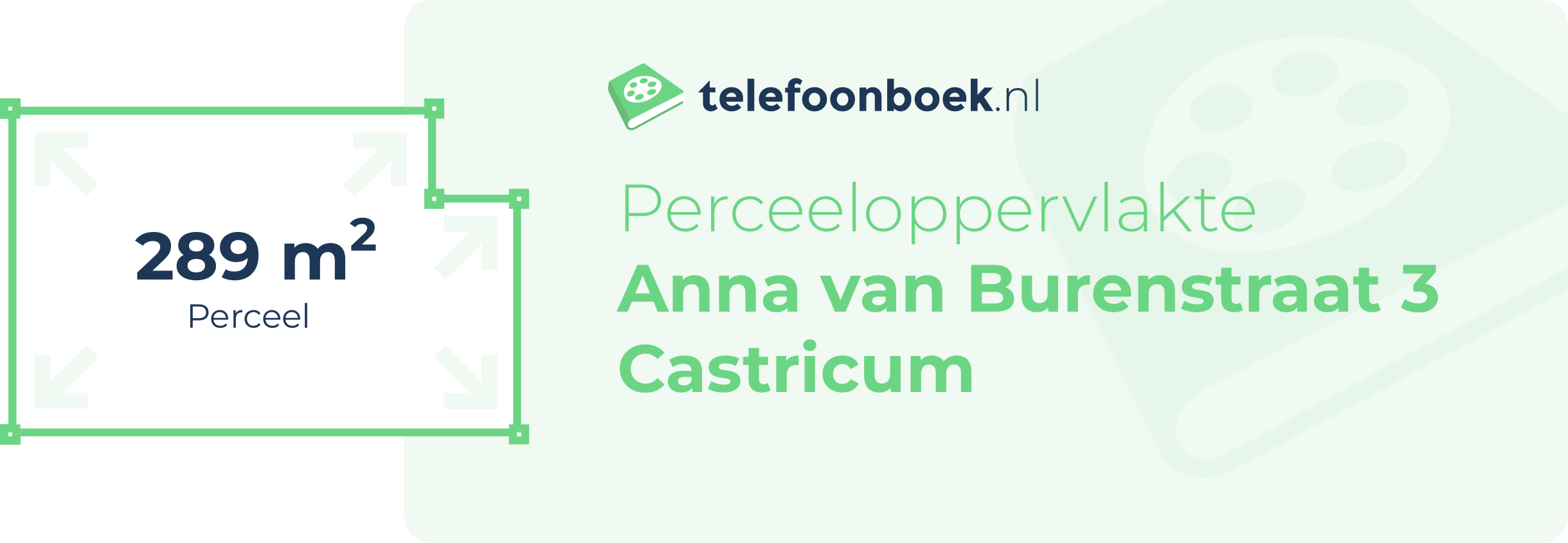 Perceeloppervlakte Anna Van Burenstraat 3 Castricum