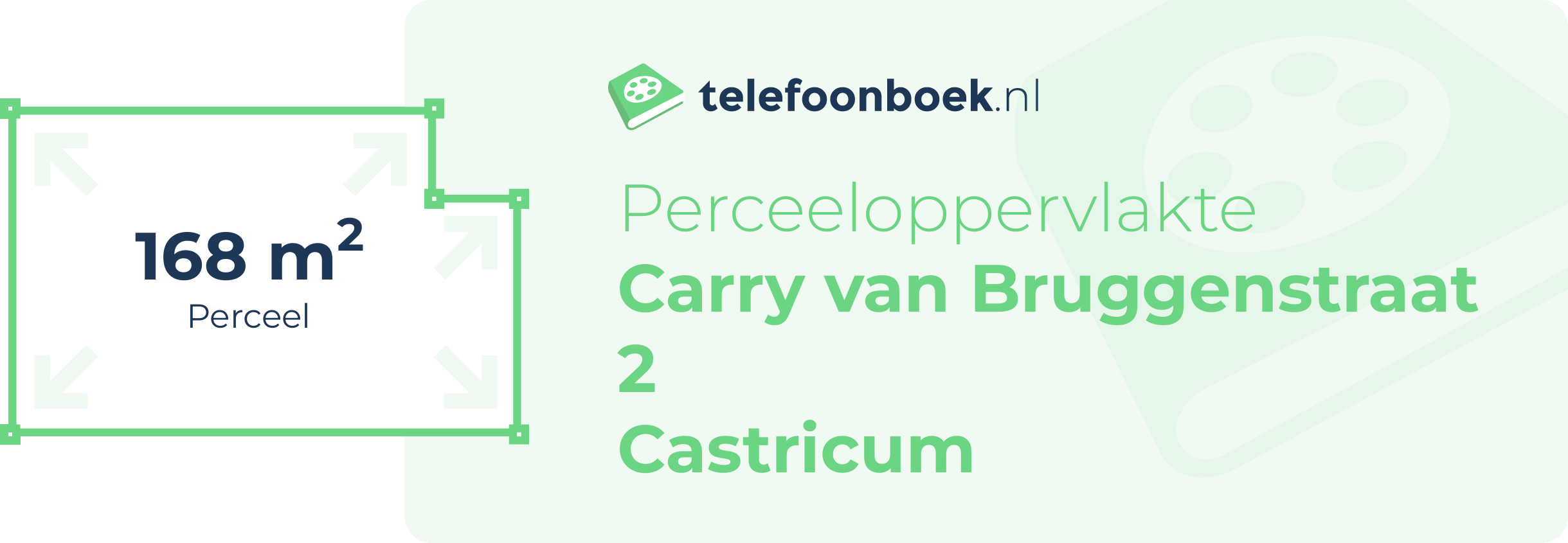 Perceeloppervlakte Carry Van Bruggenstraat 2 Castricum