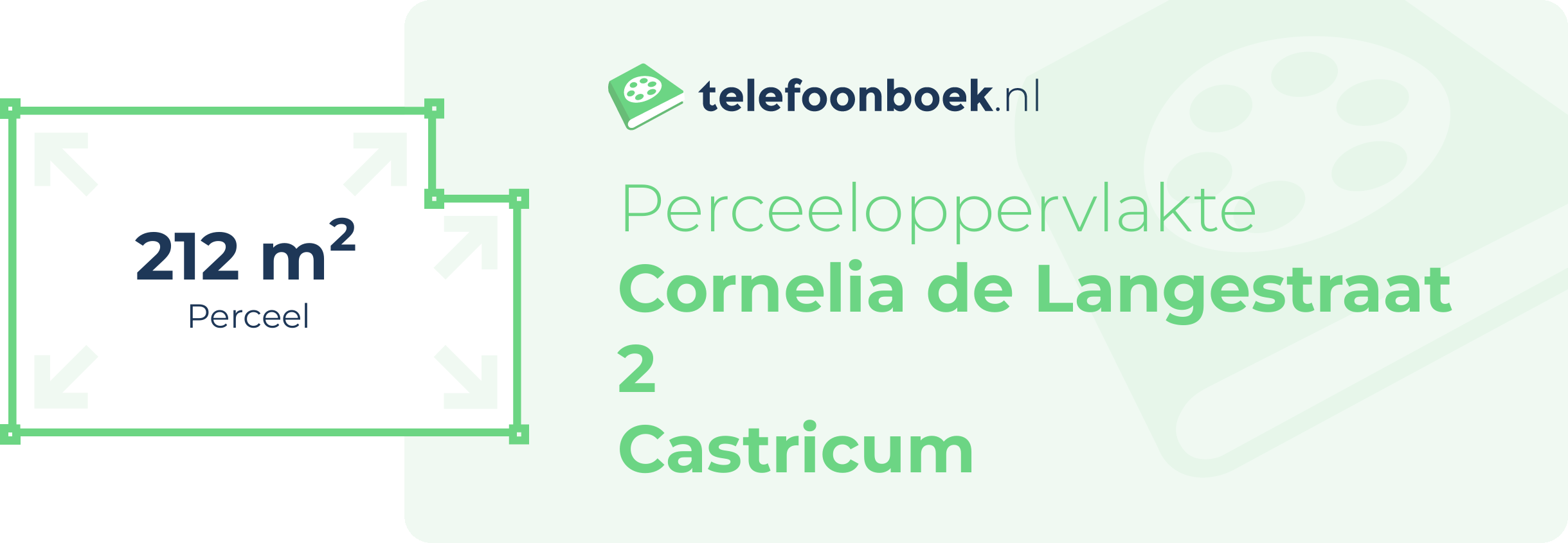 Perceeloppervlakte Cornelia De Langestraat 2 Castricum