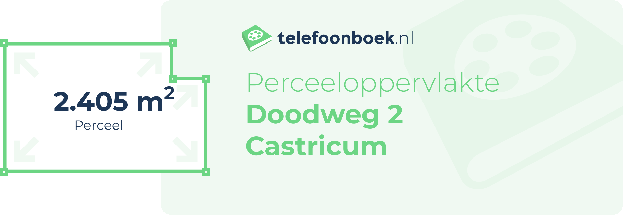 Perceeloppervlakte Doodweg 2 Castricum