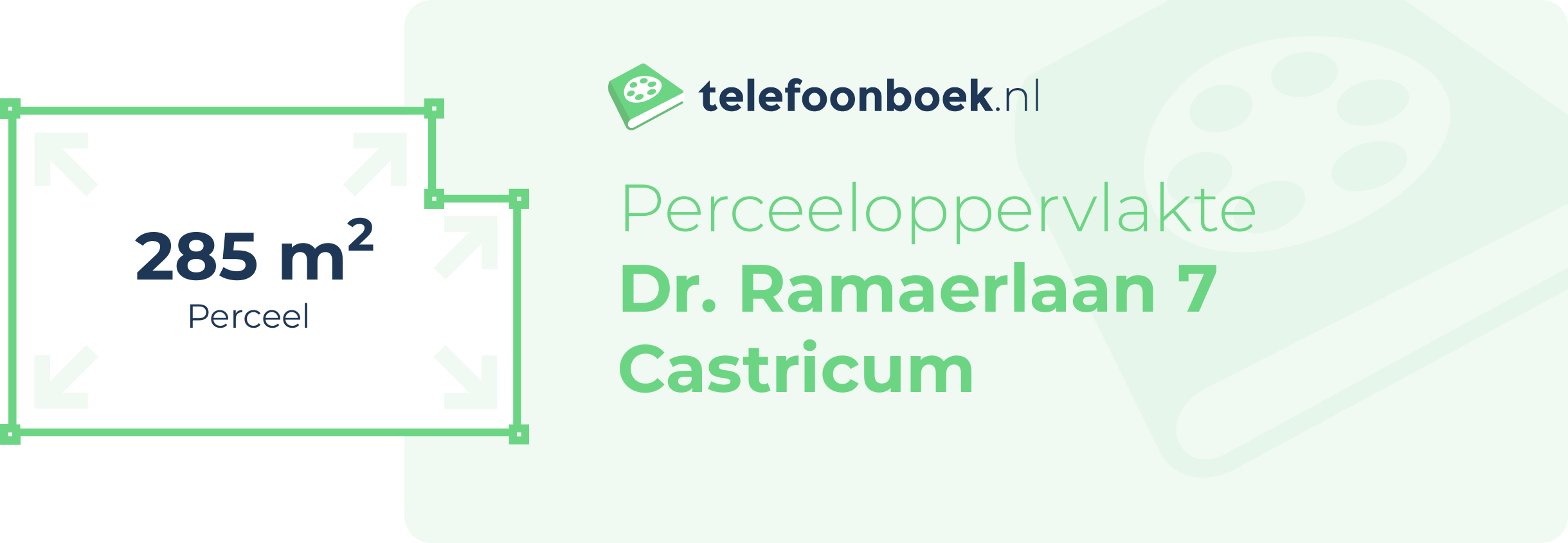 Perceeloppervlakte Dr. Ramaerlaan 7 Castricum