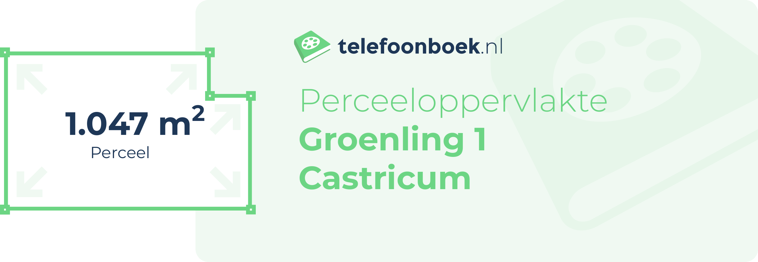 Perceeloppervlakte Groenling 1 Castricum