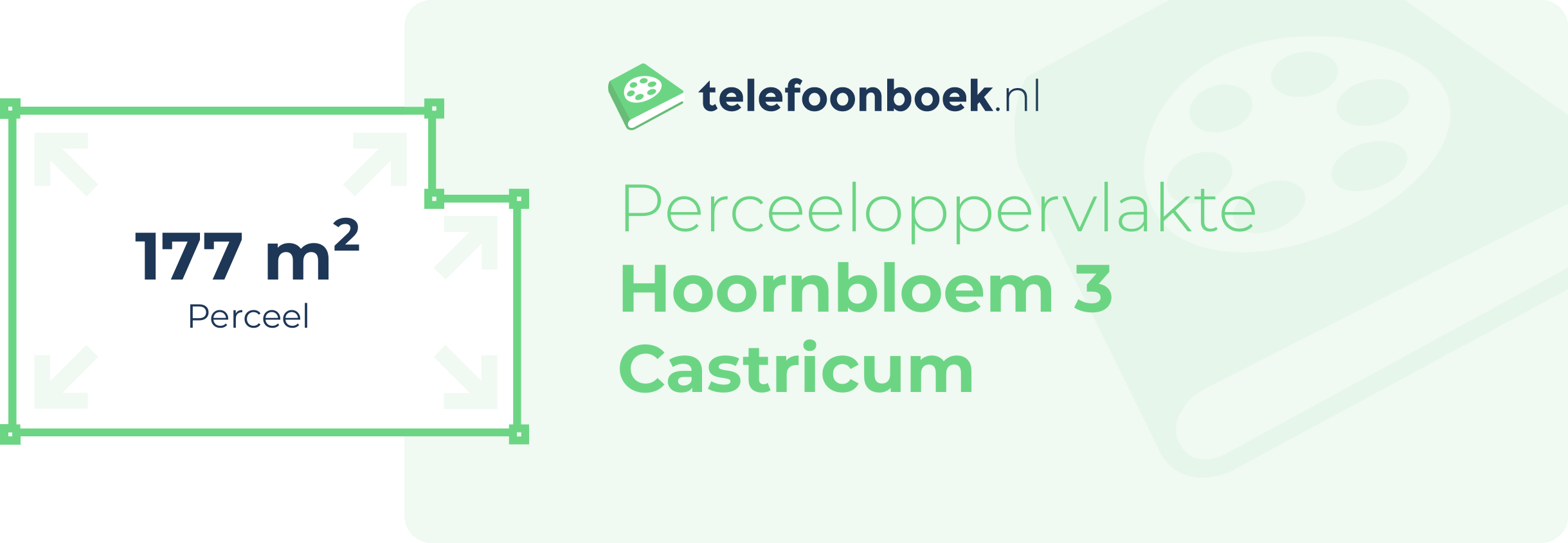 Perceeloppervlakte Hoornbloem 3 Castricum