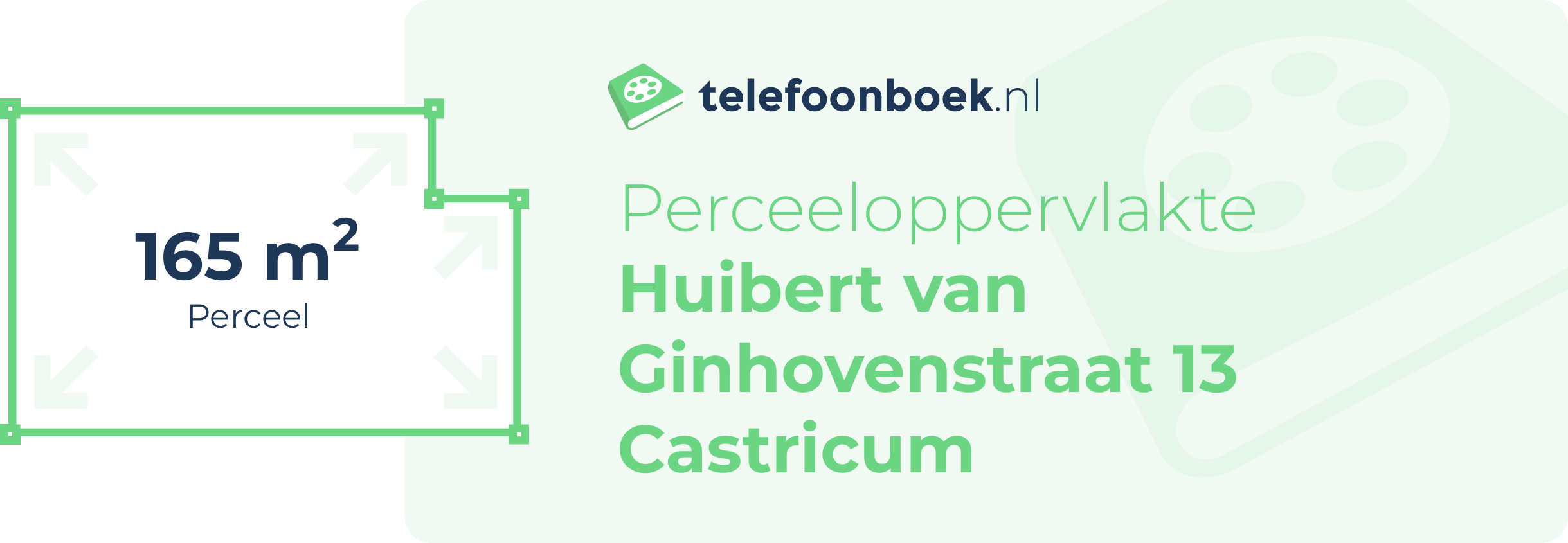 Perceeloppervlakte Huibert Van Ginhovenstraat 13 Castricum