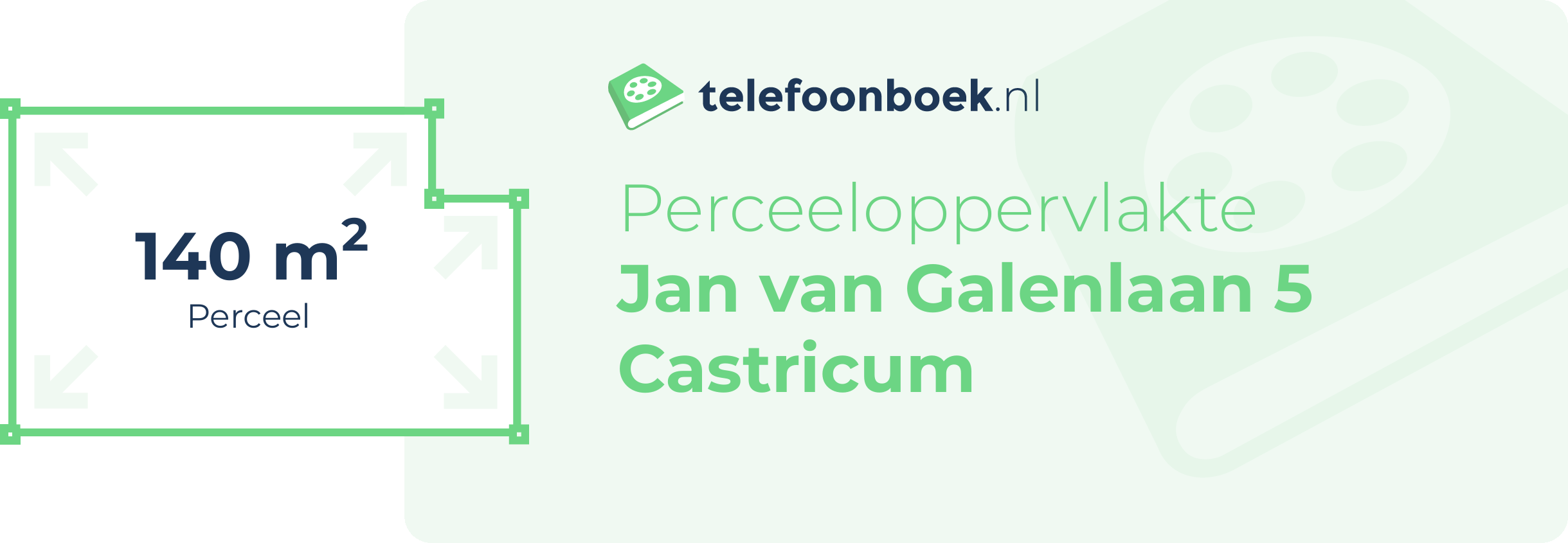 Perceeloppervlakte Jan Van Galenlaan 5 Castricum