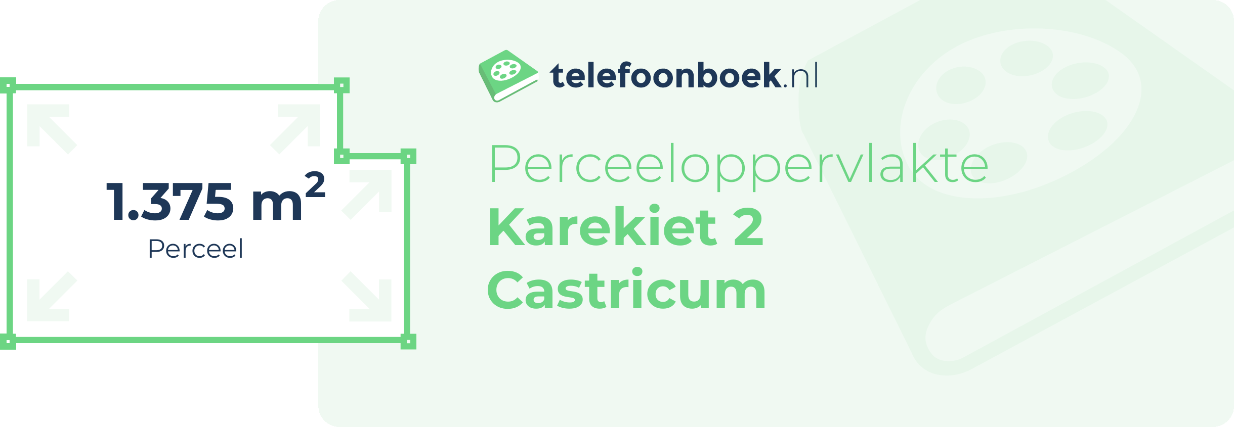 Perceeloppervlakte Karekiet 2 Castricum